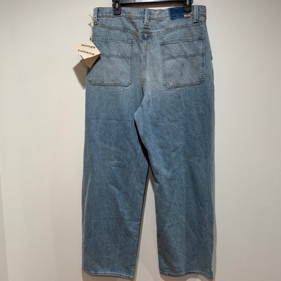 New MOTHER The Quartet Breaker Skimp Jeans Sz 34 Wide Leg Casual Closet Staple - Picture 15 of 15